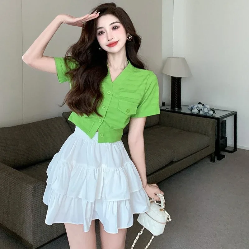 Короткие женские наряды, мини-фестивальная акция, летняя мода, 2025 г., элегантная повседневная одежда Y2k, стильный женский комплект из двух юбок
Короткие женские наряды, мини-фестивальная акция, летняя мода, 2025 г., элегантная повседневная одежда Y2k, стильный женский комплект из двух юбок