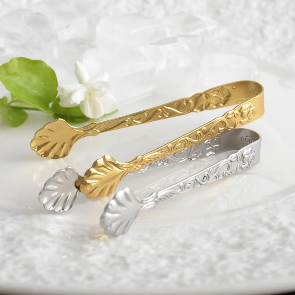 Relief Rose Ice Cube Clip Sugar Tong Mini Small Metal Tongs Cooler Stainless Steel Tube
Relief Rose Ice Cube Clip Sugar Tong Mini Small Metal Tongs Cooler Stainless Steel Tube