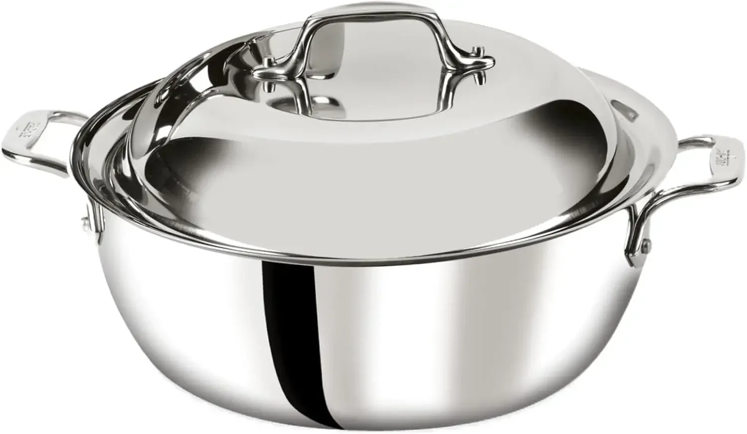 D3 3-Ply Stainless Steel Dutch Oven 5.5 Quart Induction Oven Broiler Safe 600F Pots and Pans, Cookware Silver
D3 3-Ply Stainless Steel Dutch Oven 5.5 Quart Induction Oven Broiler Safe 600F Pots and Pans, Cookware Silver