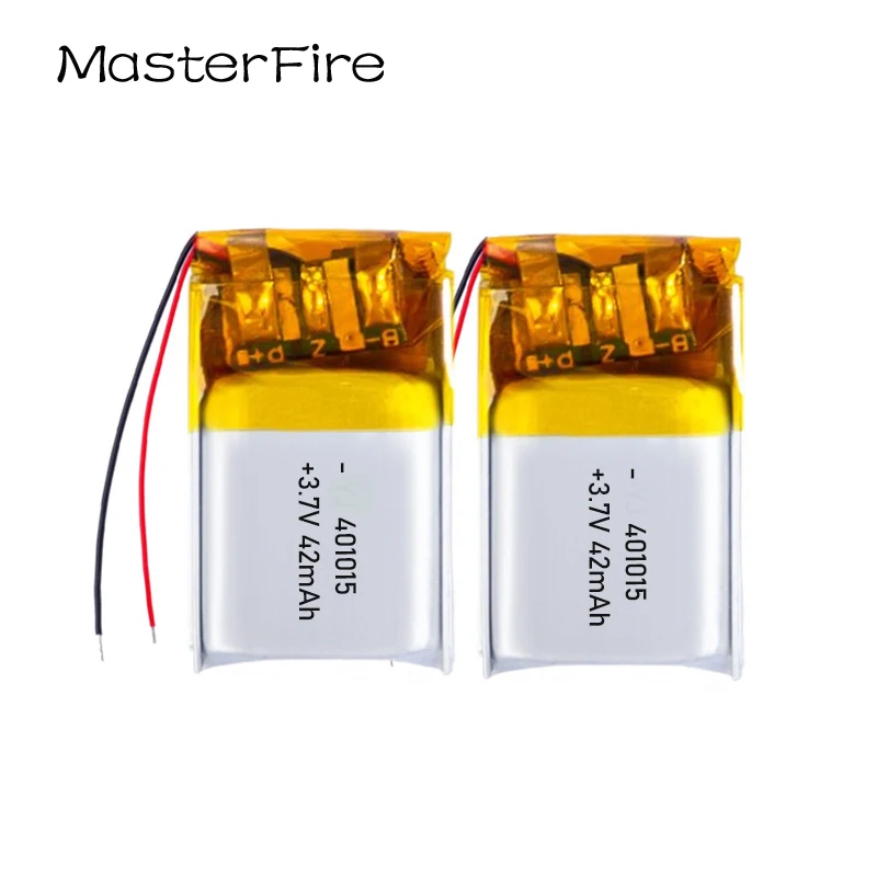 18pcs/lot 401015 3.7V 42mAh Rechargeable Lithium Polymer Battery Cell for Wireless Microphone Hearing Aid Breast Pump Toy Robot
18pcs/lot 401015 3.7V 42mAh Rechargeable Lithium Polymer Battery Cell for Wireless Microphone Hearing Aid Breast Pump Toy Robot