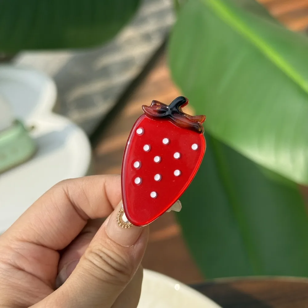 Hairpin Sweet Strawberry Side Clip Acetate Chocolate Lovely Barrettes Delicate Fruit Cute Duck Clip Daily
Hairpin Sweet Strawberry Side Clip Acetate Chocolate Lovely Barrettes Delicate Fruit Cute Duck Clip Daily