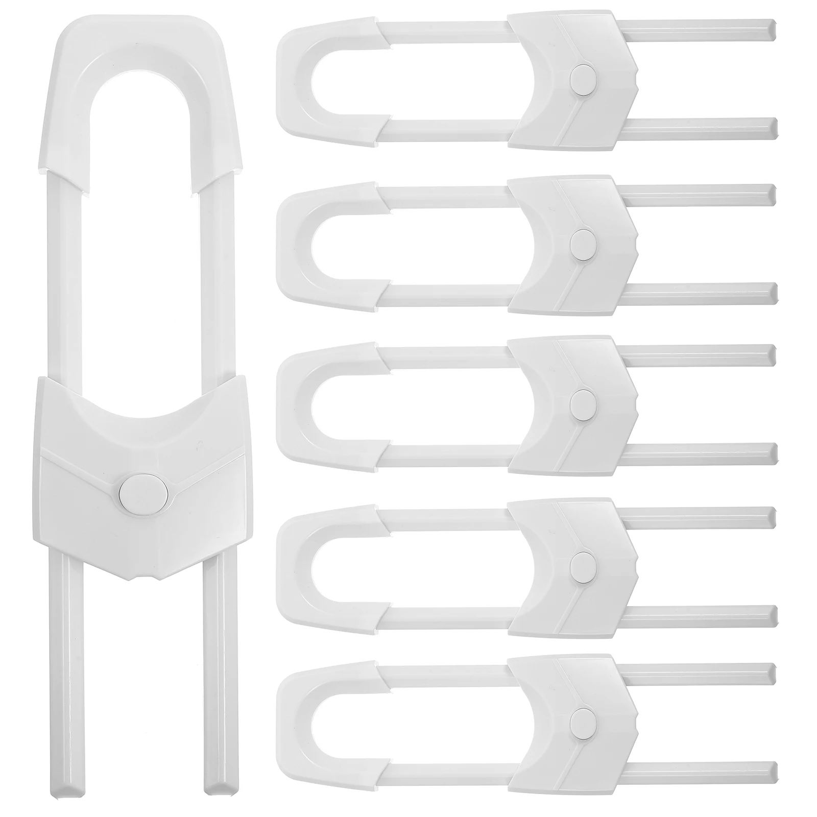 6 Pcs White Cabinet Durable Plastic Easy Install Baby Safety Latches Child Proof Door Locks Wardrobe Kitchen Cupboard Locks
6 Pcs White Cabinet Durable Plastic Easy Install Baby Safety Latches Child Proof Door Locks Wardrobe Kitchen Cupboard Locks