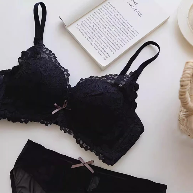 Women's Japanese Style Lace Underwear Set Luxury Push Up Bra & Briefs Small Bust Enhancement Support Comfort Bralette No Gap
Women's Japanese Style Lace Underwear Set Luxury Push Up Bra & Briefs Small Bust Enhancement Support Comfort Bralette No Gap