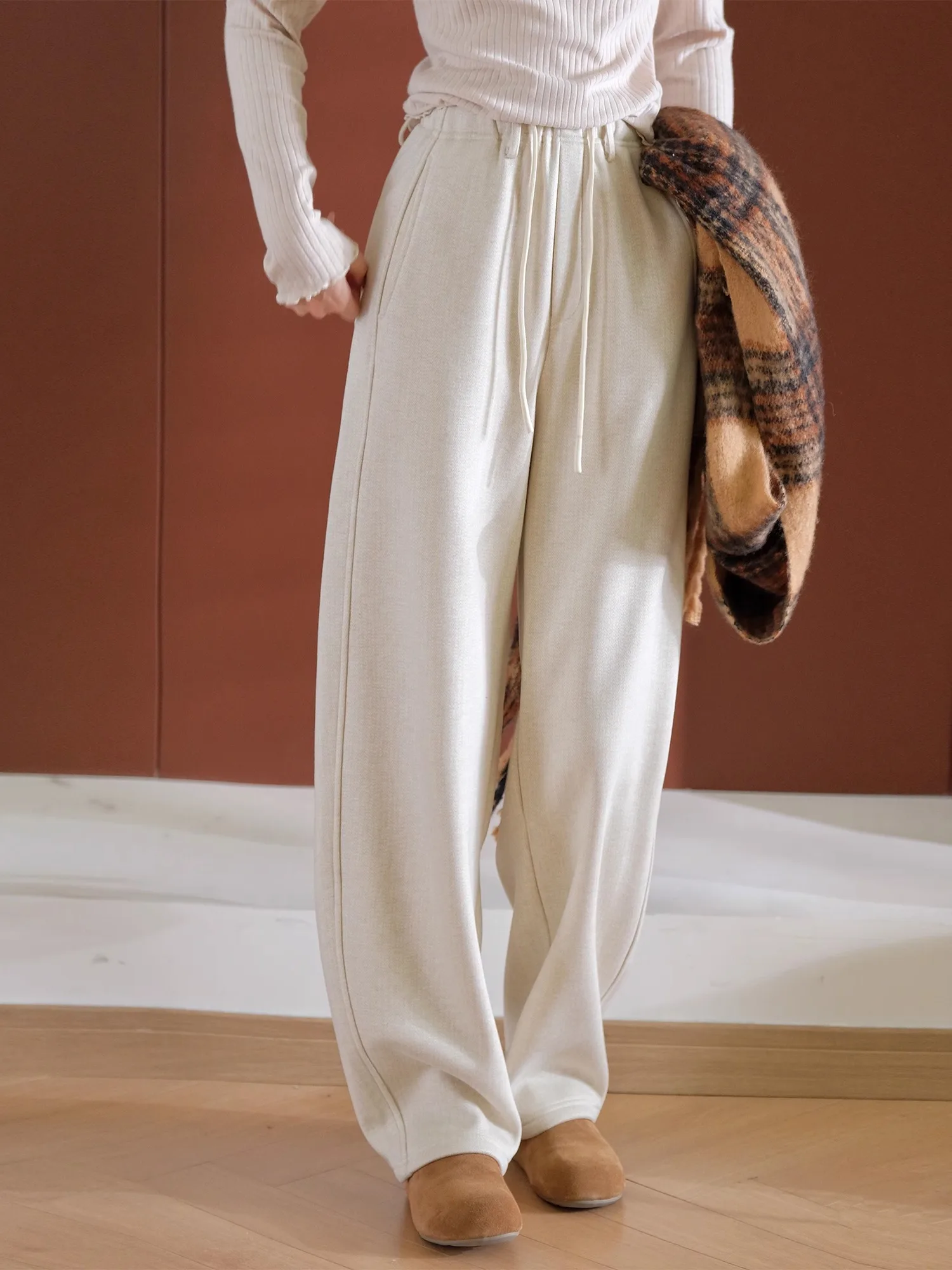 K5056 Women's Casual Pants Fce Lined Asymmetrical Texture Acetate Wool Blend Knife Pants Korean Sle l Waist
K5056 Women's Casual Pants Fce Lined Asymmetrical Texture Acetate Wool Blend Knife Pants Korean Sle l Waist