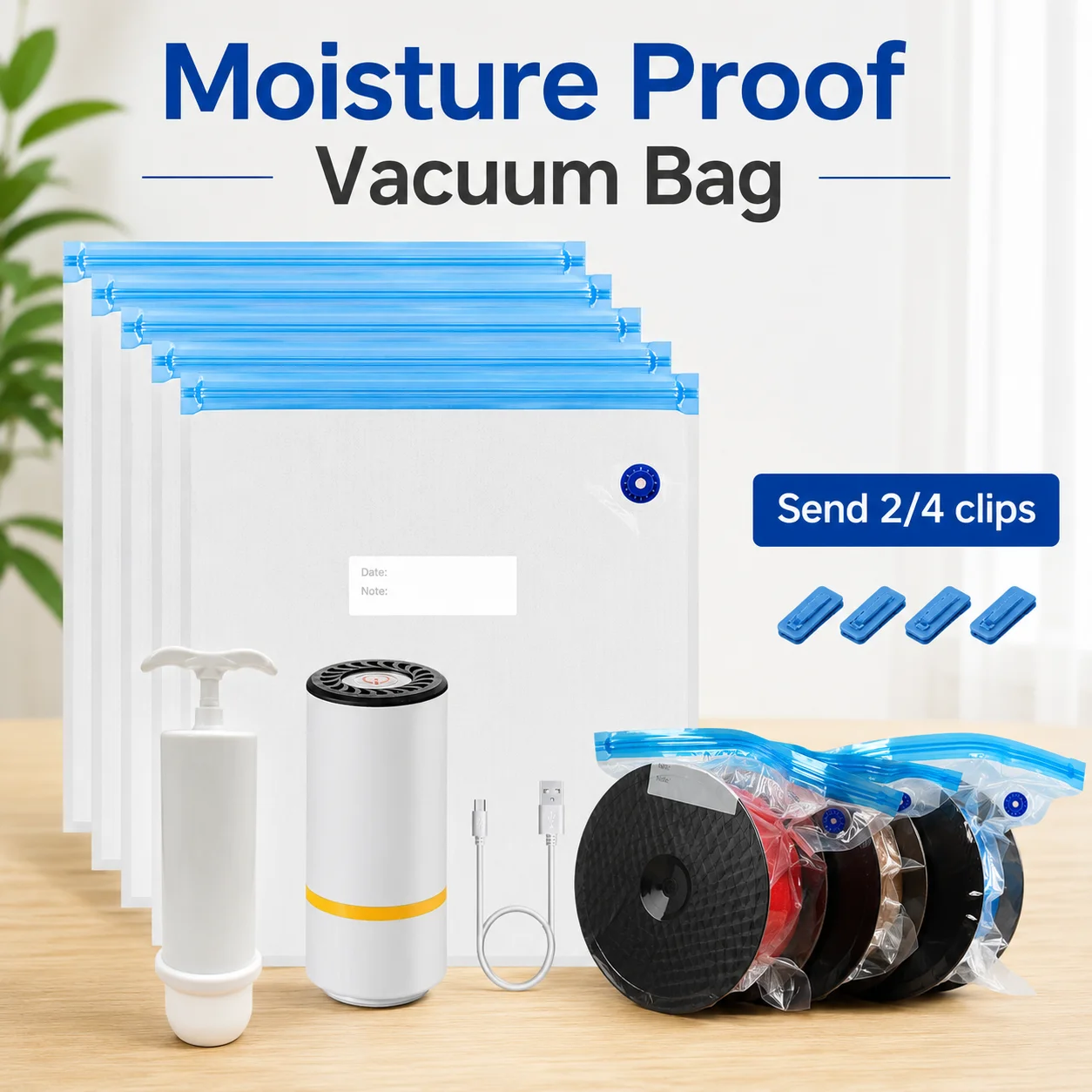 3D Printer Filament Vacuum Storage Bag Kit with Pump, Reusable Sealed Moisture Proof Dustproof Dryer for PLA ABS PETG Filaments
3D Printer Filament Vacuum Storage Bag Kit with Pump, Reusable Sealed Moisture Proof Dustproof Dryer for PLA ABS PETG Filaments