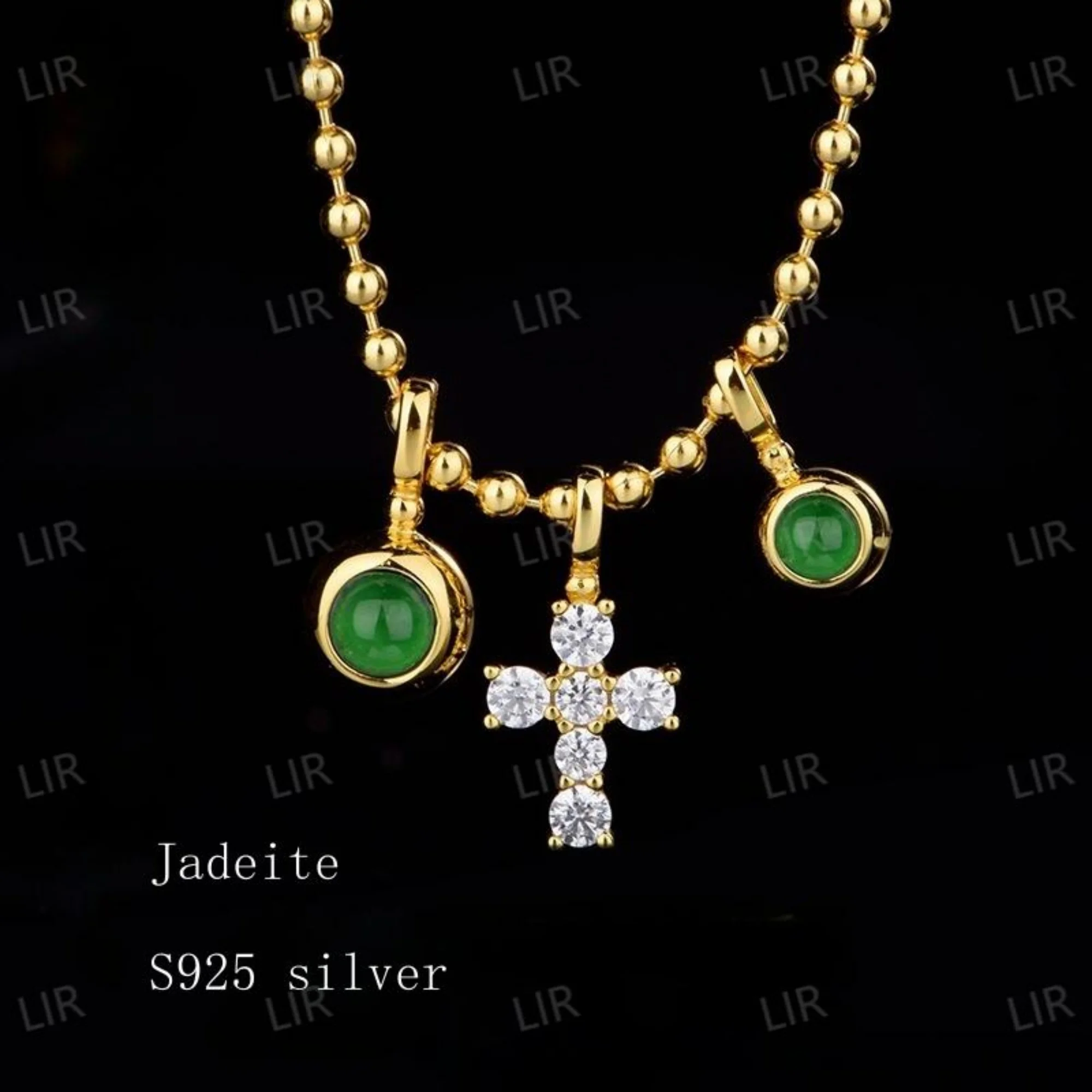 LIR S925 Sterling Silver Jade Cross Necklace - Good Luck Amulet Simple Stylish & Versatile Gift for Lovely Her | Trendy Jewelry
LIR S925 Sterling Silver Jade Cross Necklace - Good Luck Amulet Simple Stylish & Versatile Gift for Lovely Her | Trendy Jewelry