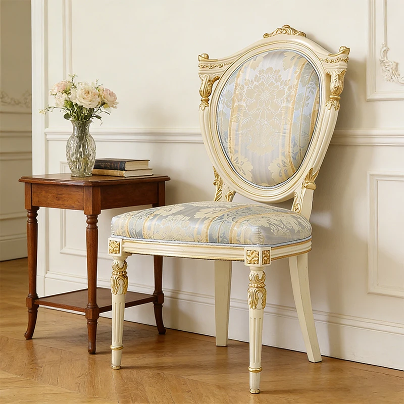 !@Antique Nordic Dining Room Furniture Home Classical Restaurant Fabric Seat Luxury Carved Wood Dining Chair
!@Antique Nordic Dining Room Furniture Home Classical Restaurant Fabric Seat Luxury Carved Wood Dining Chair