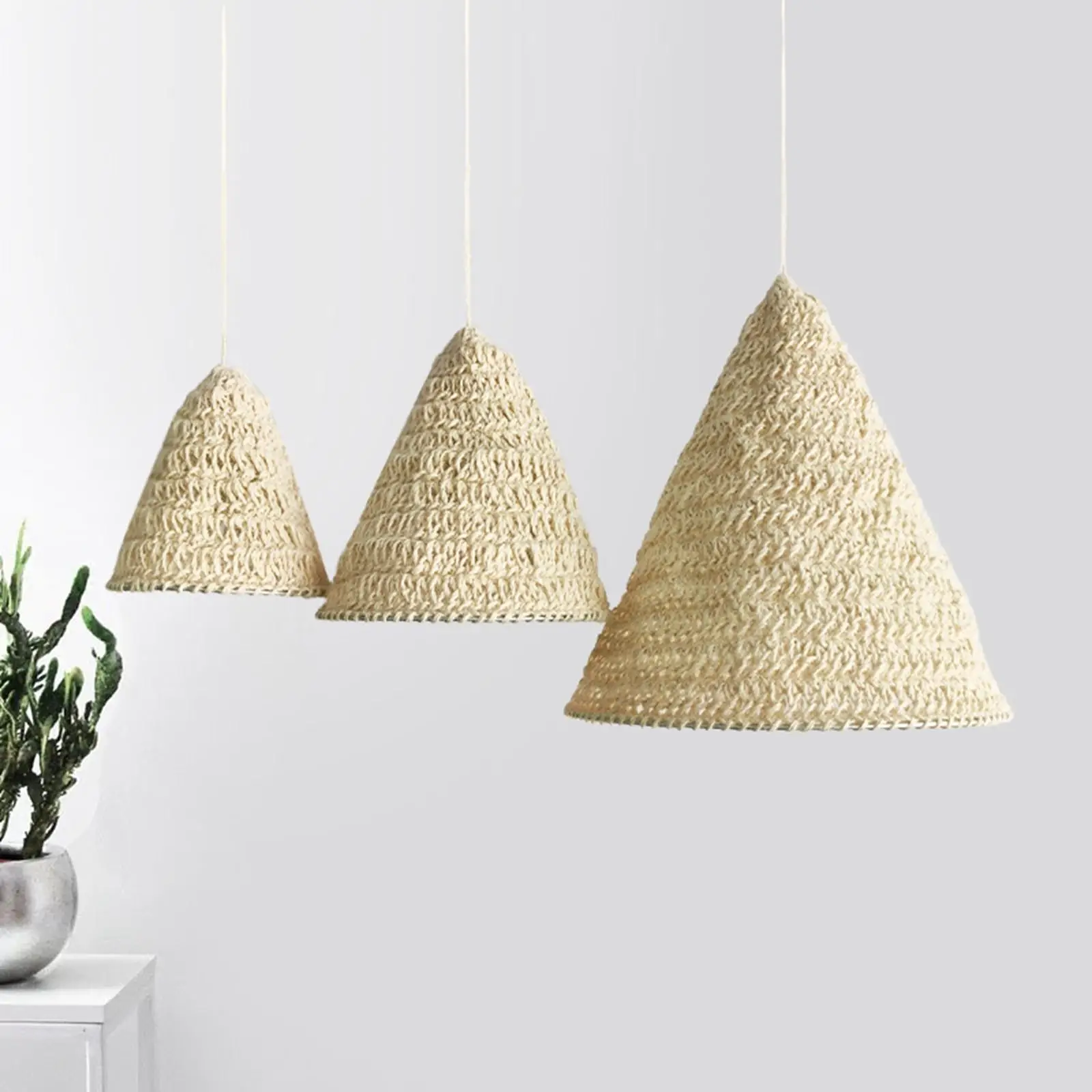 Decorative Lampshade Hemp Rope Handmade Pendant Light Cover for Dining Room Cafe Restaurant Wall Sconce
Decorative Lampshade Hemp Rope Handmade Pendant Light Cover for Dining Room Cafe Restaurant Wall Sconce