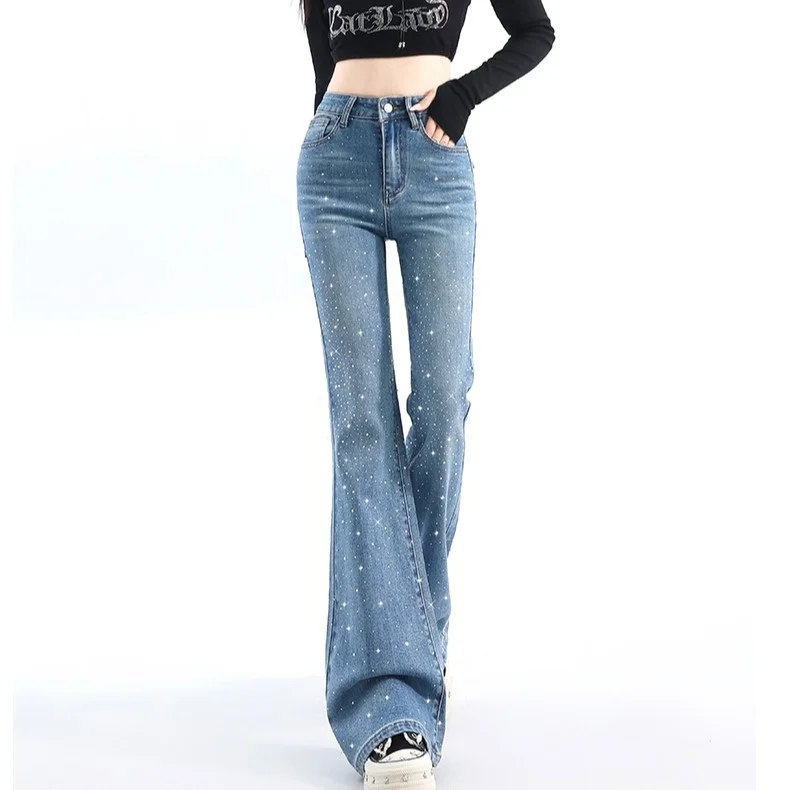 High Waist Flared Jeans Women's Spring 2026 New Style Casual Cotton Stretch Denim Geometric Pattern Non-Matching Leggings
High Waist Flared Jeans Women's Spring 2026 New Style Casual Cotton Stretch Denim Geometric Pattern Non-Matching Leggings