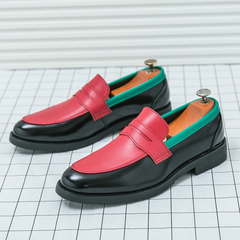 Summer Men's Korean Style Slip-On Soft Sole Tassel Color Block Moccasin Shoes - Business Casual Formal Loafers for Men
Summer Men's Korean Style Slip-On Soft Sole Tassel Color Block Moccasin Shoes - Business Casual Formal Loafers for Men
