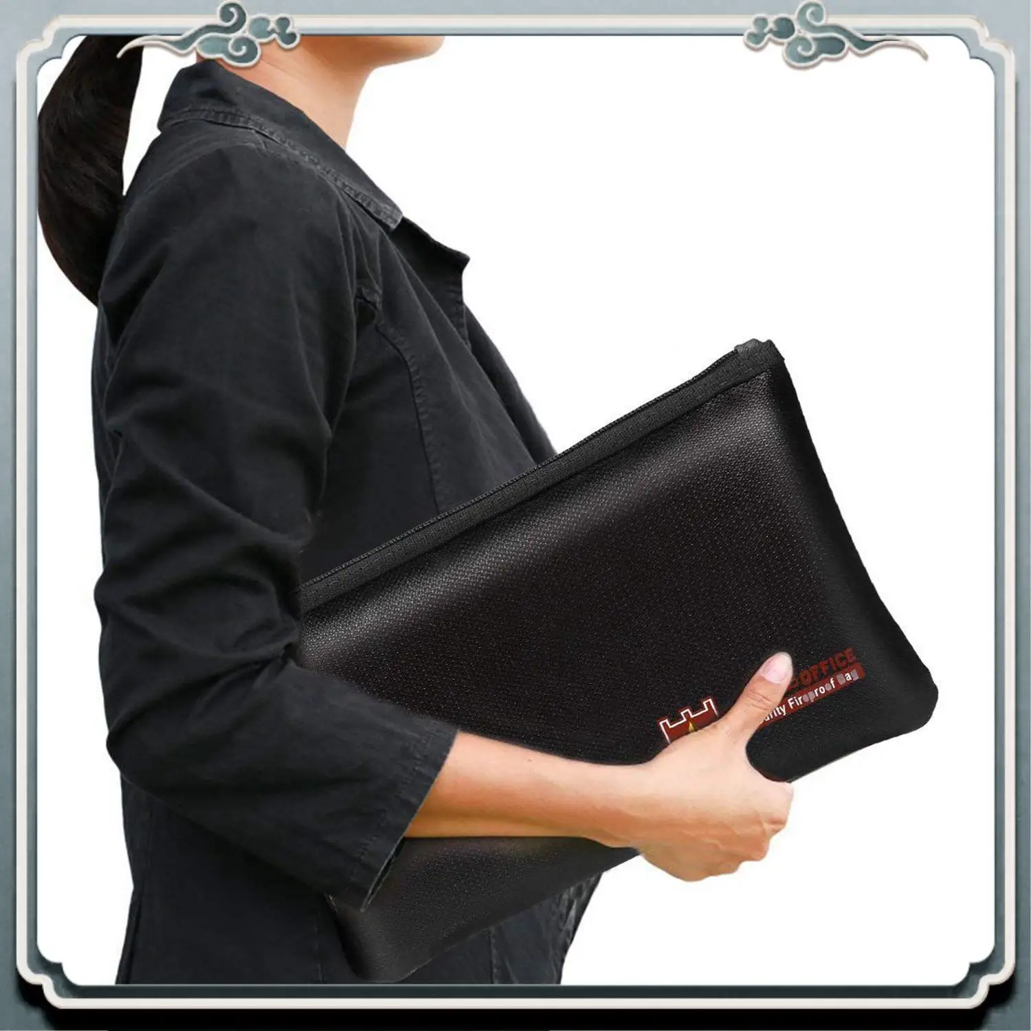 Premium 2 Pcs Fireproof Document Bags, A4 Size Waterproof And Fireproof Bag With Fireproof Zipper For Ipad, Money, Jewelry, Pass
Premium 2 Pcs Fireproof Document Bags, A4 Size Waterproof And Fireproof Bag With Fireproof Zipper For Ipad, Money, Jewelry, Pass