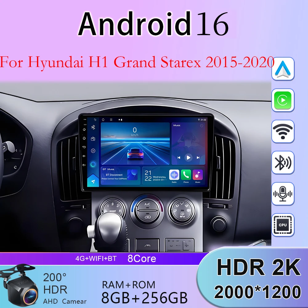 Car Radio Android 16 For Hyundai H1 Grand Starex 2015 2016 2017 2018 2019 2020 Carplay Navigation GPS Stereo Android Auto Screen
Car Radio Android 16 For Hyundai H1 Grand Starex 2015 2016 2017 2018 2019 2020 Carplay Navigation GPS Stereo Android Auto Screen