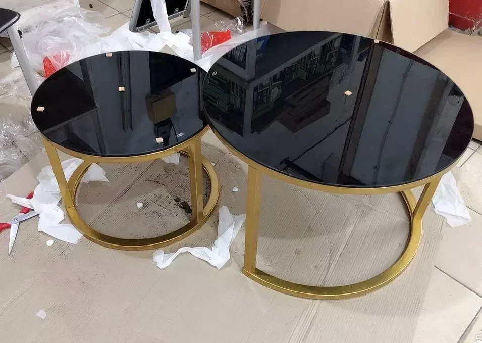 -Nordic Living Room Round Side Table Set Coffee Table Gold Metal Stainless Steel Nesting Tempered Glass Modern Home Furniture
-Nordic Living Room Round Side Table Set Coffee Table Gold Metal Stainless Steel Nesting Tempered Glass Modern Home Furniture