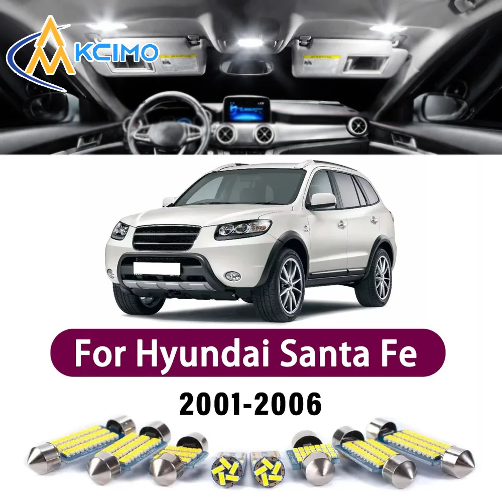 High Lumen CANBUS Error Free LED Interior Light Kit For Hyundai Santa Fe 2001-2006 Map Trunk Reading Dome Lamp Bulbs Set
High Lumen CANBUS Error Free LED Interior Light Kit For Hyundai Santa Fe 2001-2006 Map Trunk Reading Dome Lamp Bulbs Set
