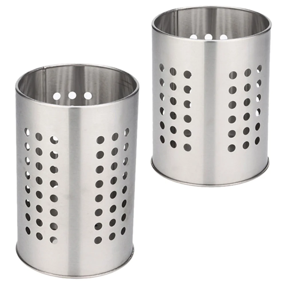 2 Pcs Stainless Steel Chopstick Holder Cutlery Storage Pot Multi Functional Racks Spoons Cages Drainer Rust Proof Waterproof
2 Pcs Stainless Steel Chopstick Holder Cutlery Storage Pot Multi Functional Racks Spoons Cages Drainer Rust Proof Waterproof