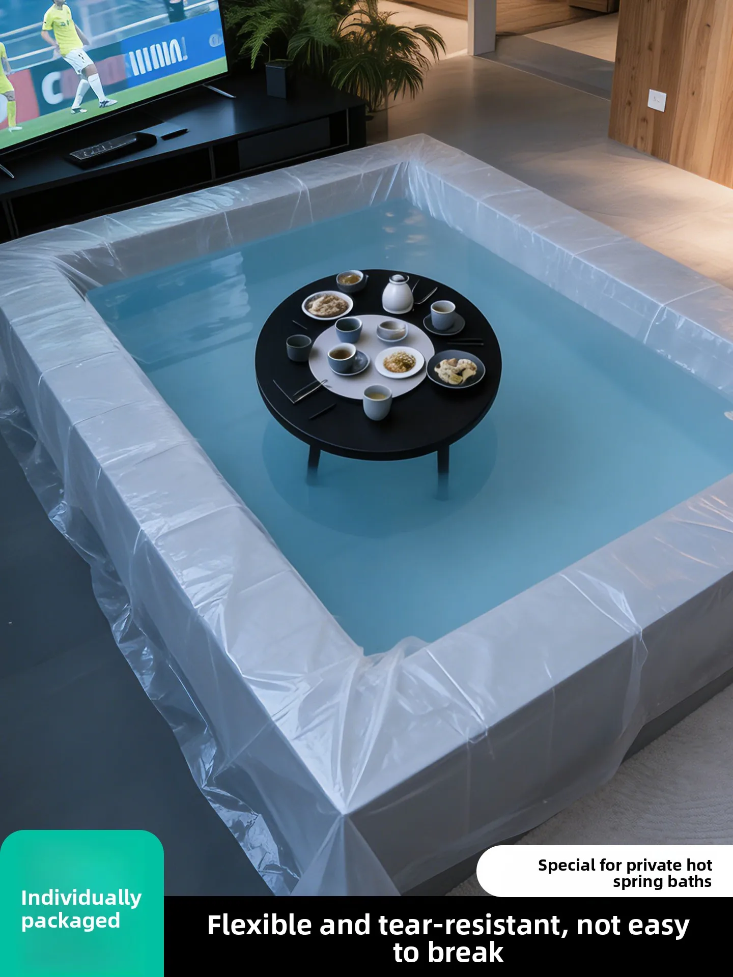 Утолщенная одноразовая пленка для ванн и бассейнов, супербольшая, для частных горячих ванн, гидромассажных джакузи, для отелей и путешествий
Утолщенная одноразовая пленка для ванн и бассейнов, супербольшая, для частных горячих ванн, гидромассажных джакузи, для отелей и путешествий