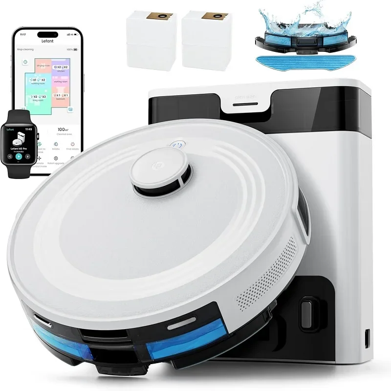 Brand New Lefant LiDAR Robot Vacuum and Mop - 45-Day Self-Emptying, 190° PSD Obstacle Avoidance, Customized Cleaning, Multi-Floo
Brand New Lefant LiDAR Robot Vacuum and Mop - 45-Day Self-Emptying, 190° PSD Obstacle Avoidance, Customized Cleaning, Multi-Floo