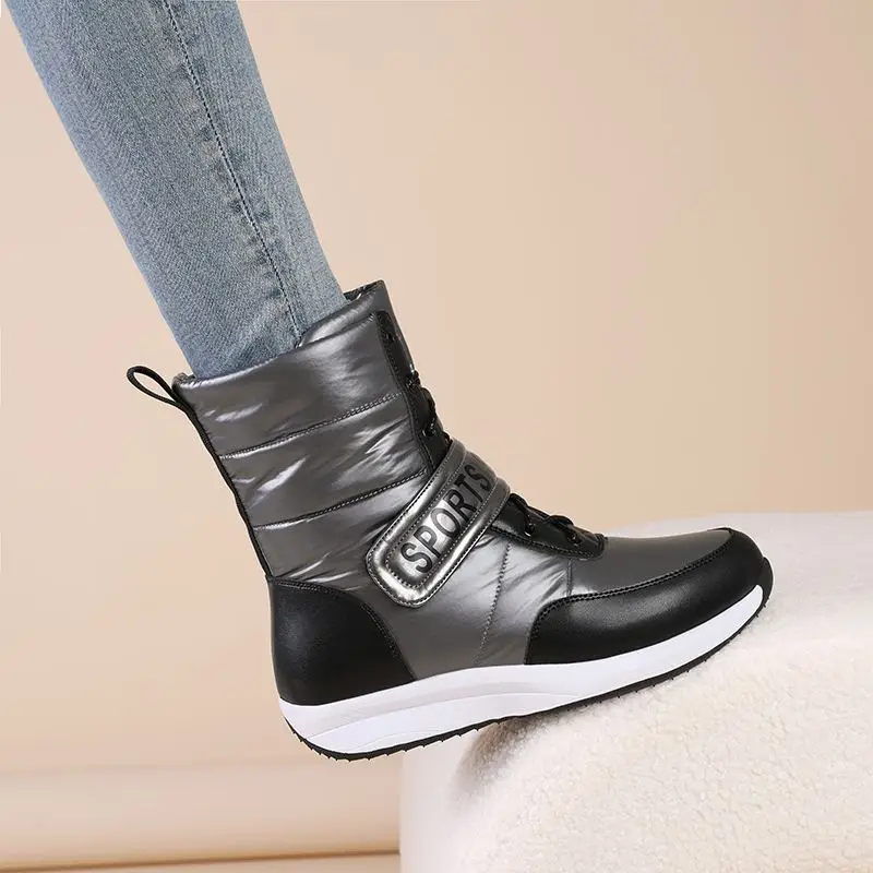SIMLOVEYO 2025 New arrival Leisure Women Snow Boots Round Toe Lace Up Hook&Loop Waterproof Mixed Color Ankle Booties 43 44
SIMLOVEYO 2025 New arrival Leisure Women Snow Boots Round Toe Lace Up Hook&Loop Waterproof Mixed Color Ankle Booties 43 44