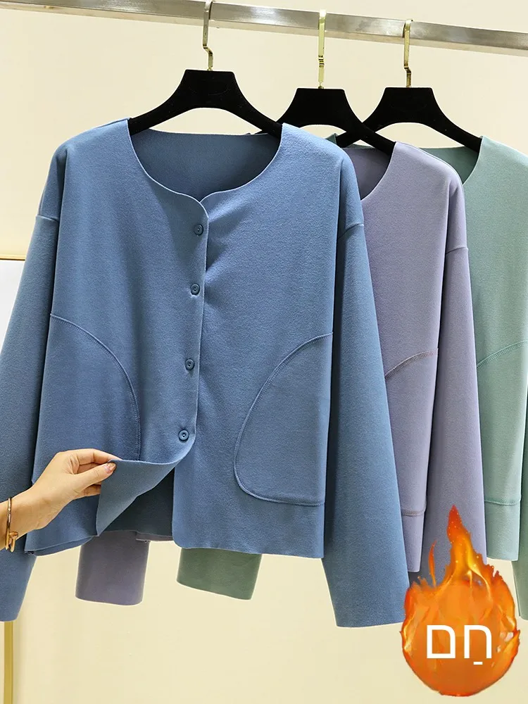 Warm round Neck Sleepwear Top Winter Loose Fit Casual Long Sleeve Women's plus Size Color Button up Home Shirt
Warm round Neck Sleepwear Top Winter Loose Fit Casual Long Sleeve Women's plus Size Color Button up Home Shirt