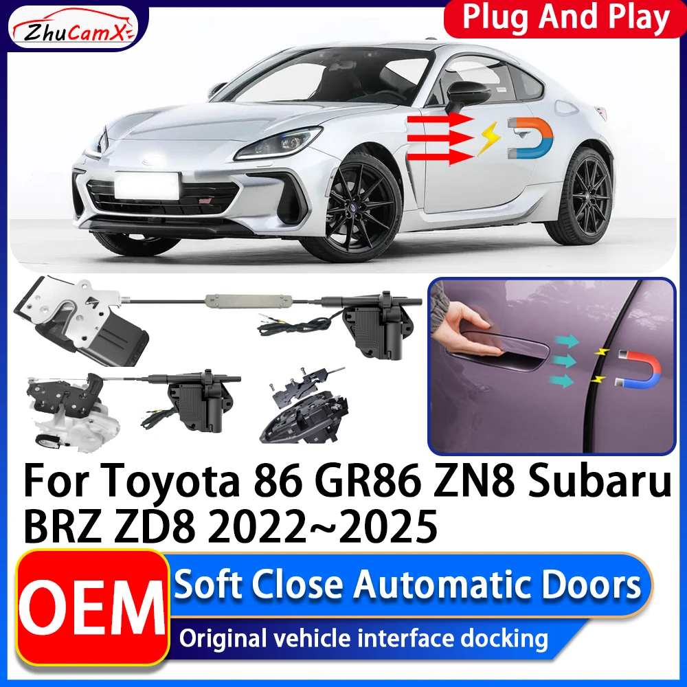 OEM Electric Suction Power Soft Close Car Door Automatic Door Closing System For Toyota 86 GR86 ZN8 Subaru BRZ ZD8 2022~2025
OEM Electric Suction Power Soft Close Car Door Automatic Door Closing System For Toyota 86 GR86 ZN8 Subaru BRZ ZD8 2022~2025
