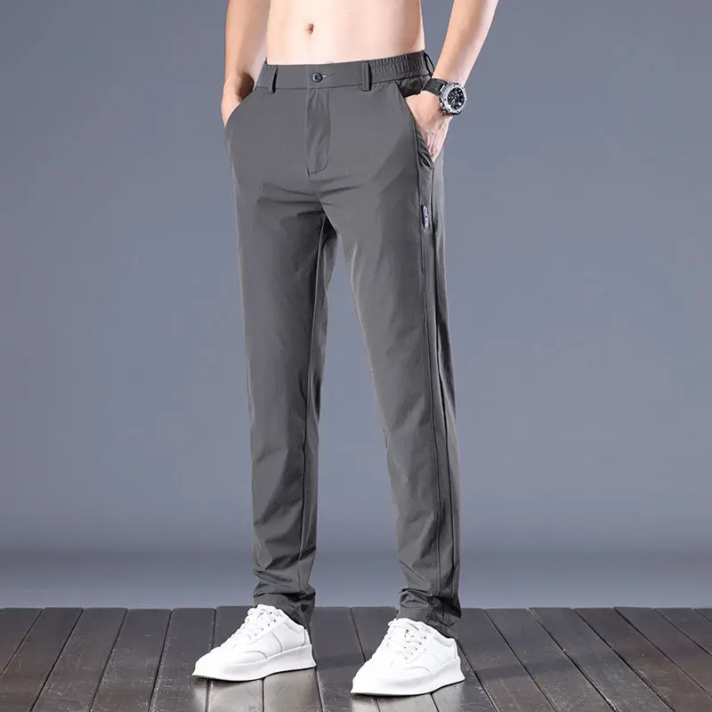 Streetwear Men's Fashion Casual Suit Pants Spring Autumn Solid All-match Slim Korean Male Clothing Full Straight Trousers Q321
Streetwear Men's Fashion Casual Suit Pants Spring Autumn Solid All-match Slim Korean Male Clothing Full Straight Trousers Q321