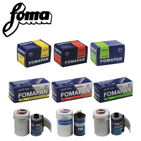 Fomapan Classic 400/200/100 Mobile Movie Recorder Film 120mm/135MM 36 Exposure per Roll, ISO 100/200/400(Expiration date: 2025)