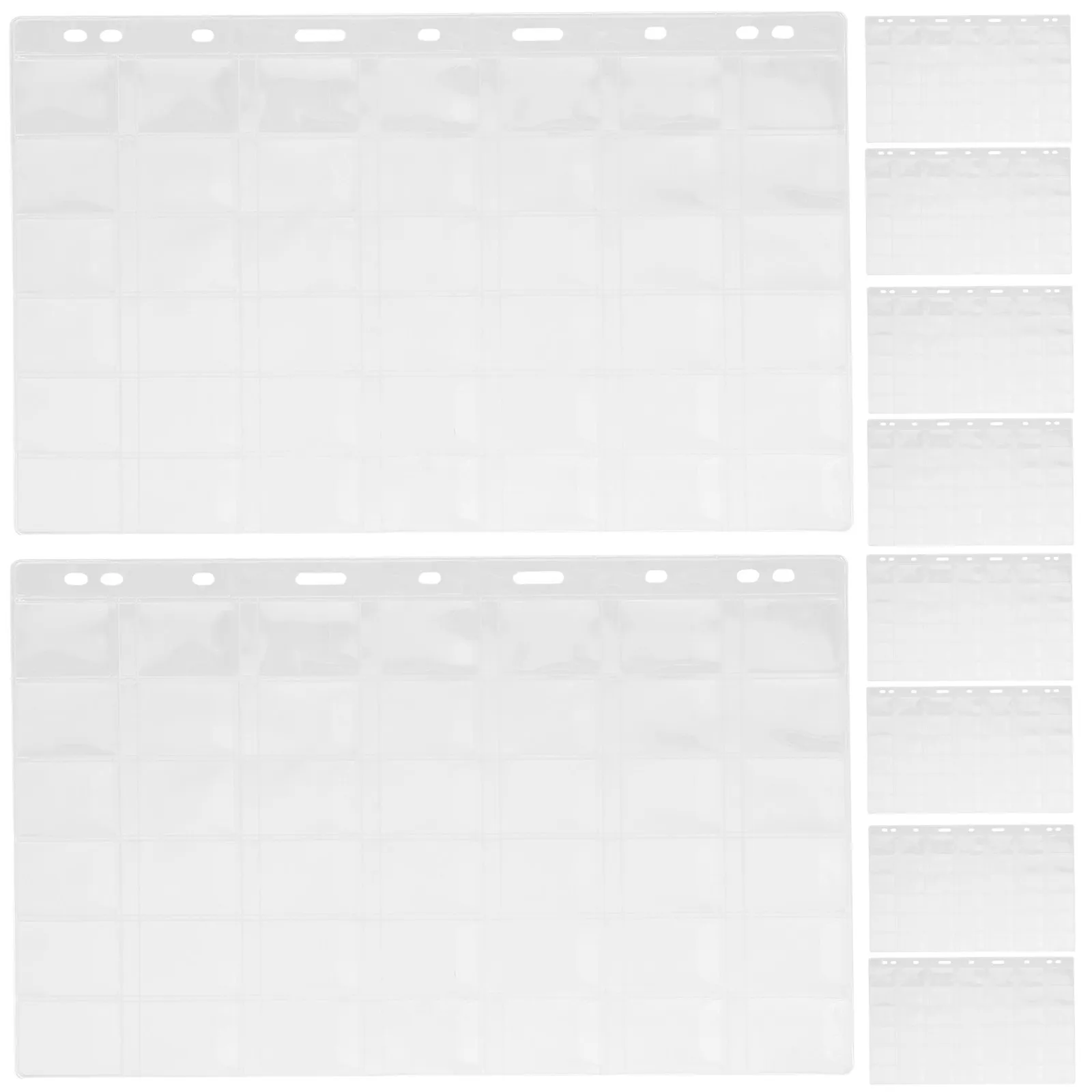 10 Sheets Coin Holder Pages Plastic Sleeves for Coin Collectors Secure Storage with Clear Viewing Window Collection Accessories
10 Sheets Coin Holder Pages Plastic Sleeves for Coin Collectors Secure Storage with Clear Viewing Window Collection Accessories