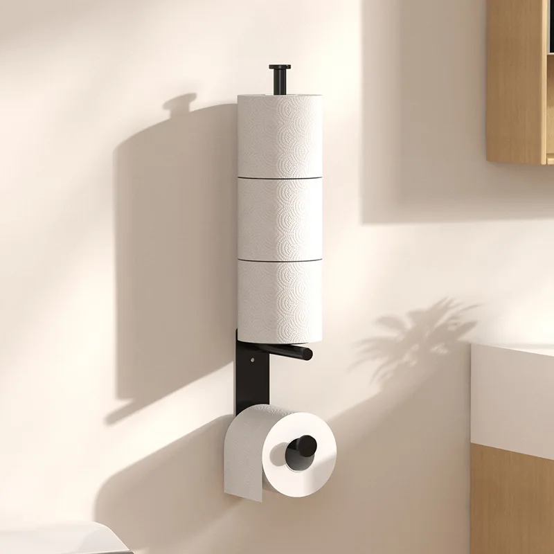 Wall Mounted Toilet Paper Holder No Drill – Vertical Tissue Paper Rack with Shelf, Adhesive Toilet Paper Stand for Bathroom
Wall Mounted Toilet Paper Holder No Drill – Vertical Tissue Paper Rack with Shelf, Adhesive Toilet Paper Stand for Bathroom