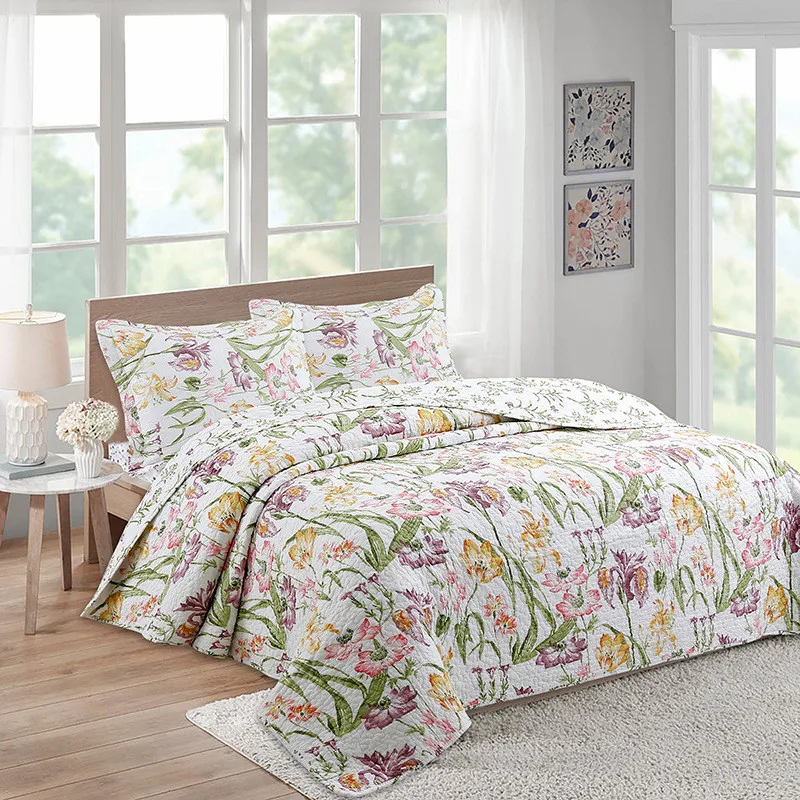 Washable Cotton Quilted Bedspread with Pillowcases, Floral Blanket, Plaid, Padding Bed Cover, Home Summer Quilt Coverlet, 3Pcs
Washable Cotton Quilted Bedspread with Pillowcases, Floral Blanket, Plaid, Padding Bed Cover, Home Summer Quilt Coverlet, 3Pcs