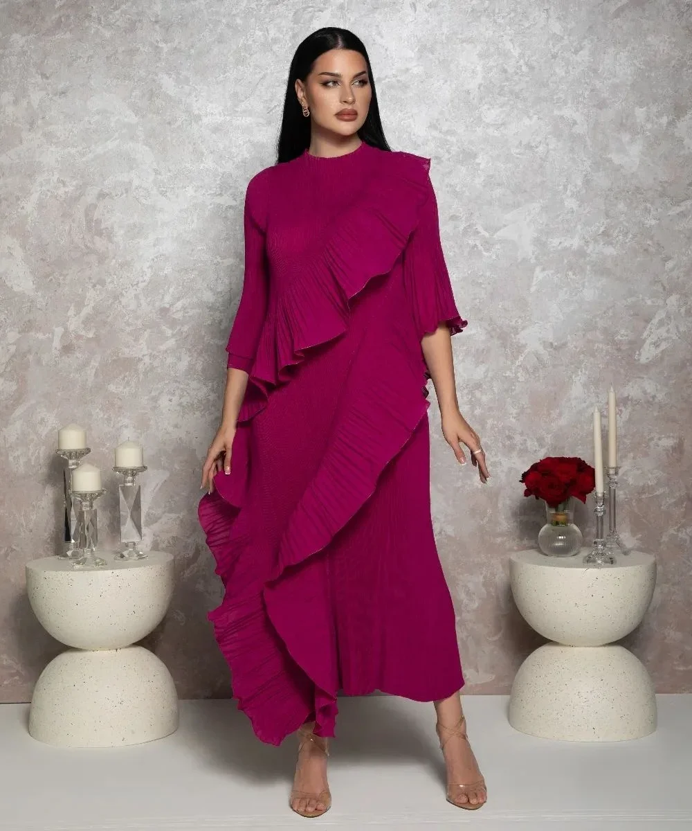 Customized Prom Dress Classic Jersey Ruffle Straight O-Neck Midi Dresses Homecoming Dress Exquisite Modern Style Party for Women
Customized Prom Dress Classic Jersey Ruffle Straight O-Neck Midi Dresses Homecoming Dress Exquisite Modern Style Party for Women