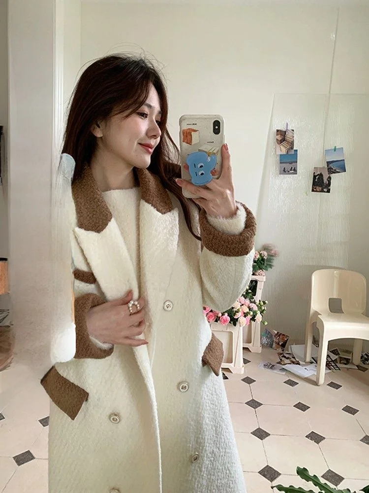 Пальто из твидовой шерсти Nora Studio для женщин, осенне-зимнее, новое, в корейском стиле, на одной пуговице, для повседневной носки
Пальто из твидовой шерсти Nora Studio для женщин, осенне-зимнее, новое, в корейском стиле, на одной пуговице, для повседневной носки