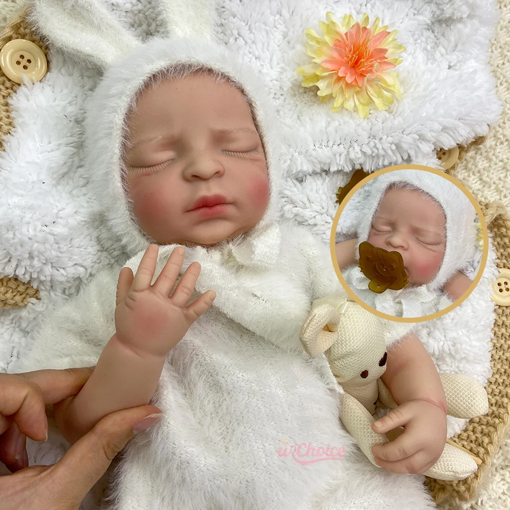 17" Premium Hand Painted Silicone Reborn Baby Girl Realistic Open Mouth Veins Weighted Soft Cuddle Doll For Muñeca Collectible
17" Premium Hand Painted Silicone Reborn Baby Girl Realistic Open Mouth Veins Weighted Soft Cuddle Doll For Muñeca Collectible