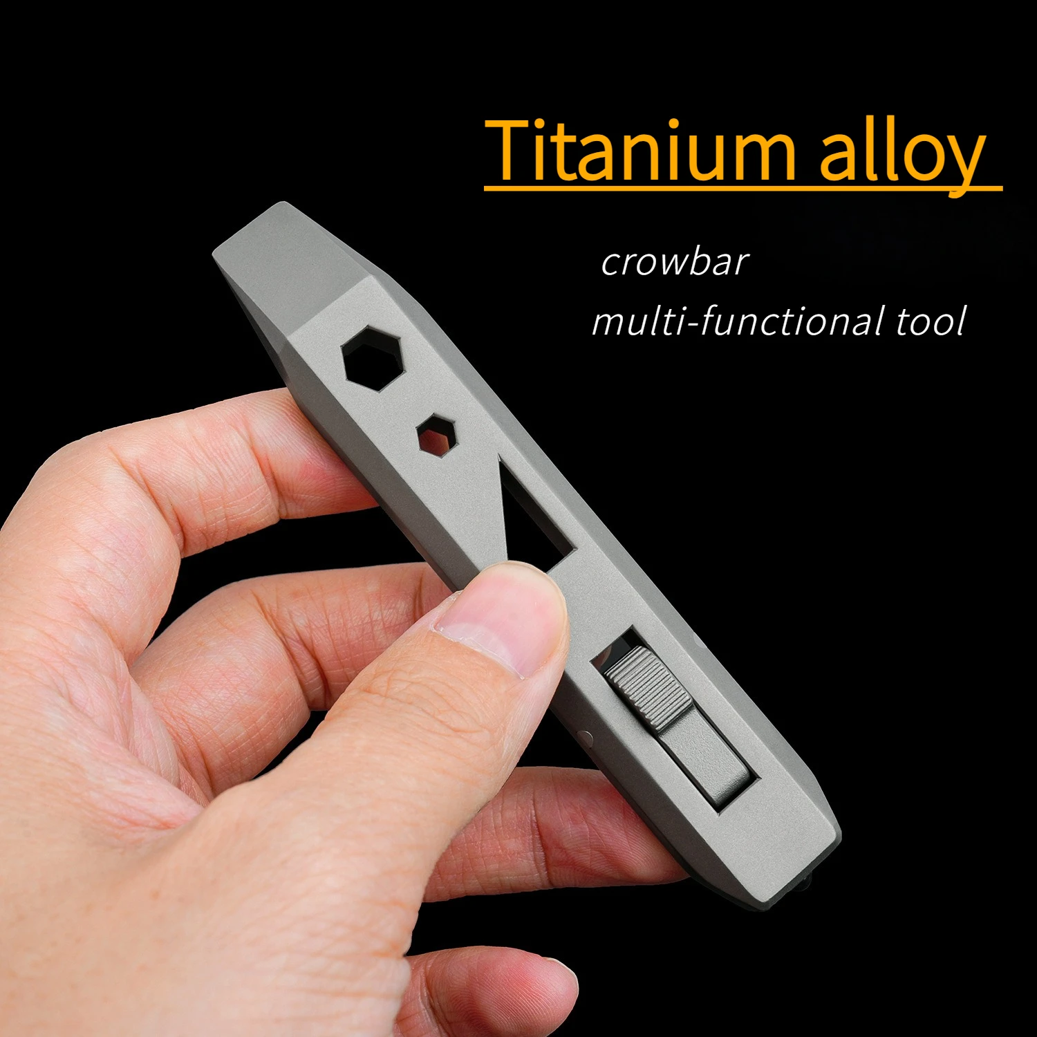 Многофункциональный инструмент из титанового сплава: лом, портативная отвертка, открывалка для бутылок, инструмент для удаления гвоздей, EDC-инструмент
Многофункциональный инструмент из титанового сплава: лом, портативная отвертка, открывалка для бутылок, инструмент для удаления гвоздей, EDC-инструмент