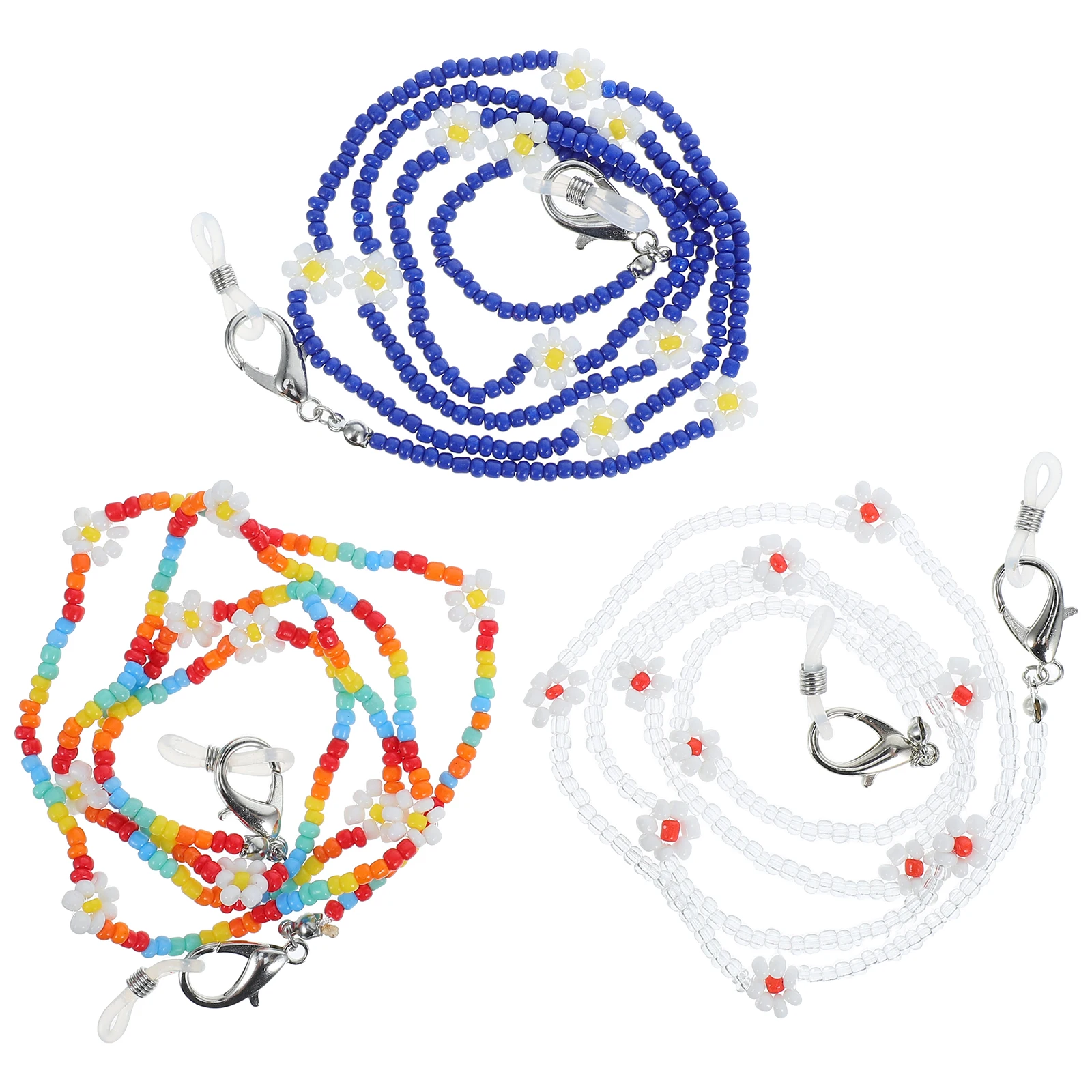 3 Pcs Anti lost Glasses Straps Daisy Mask Chain Beaded Lanyard Neck Flower Women Eyeglasses Hanging Strong Support Sports
3 Pcs Anti lost Glasses Straps Daisy Mask Chain Beaded Lanyard Neck Flower Women Eyeglasses Hanging Strong Support Sports
