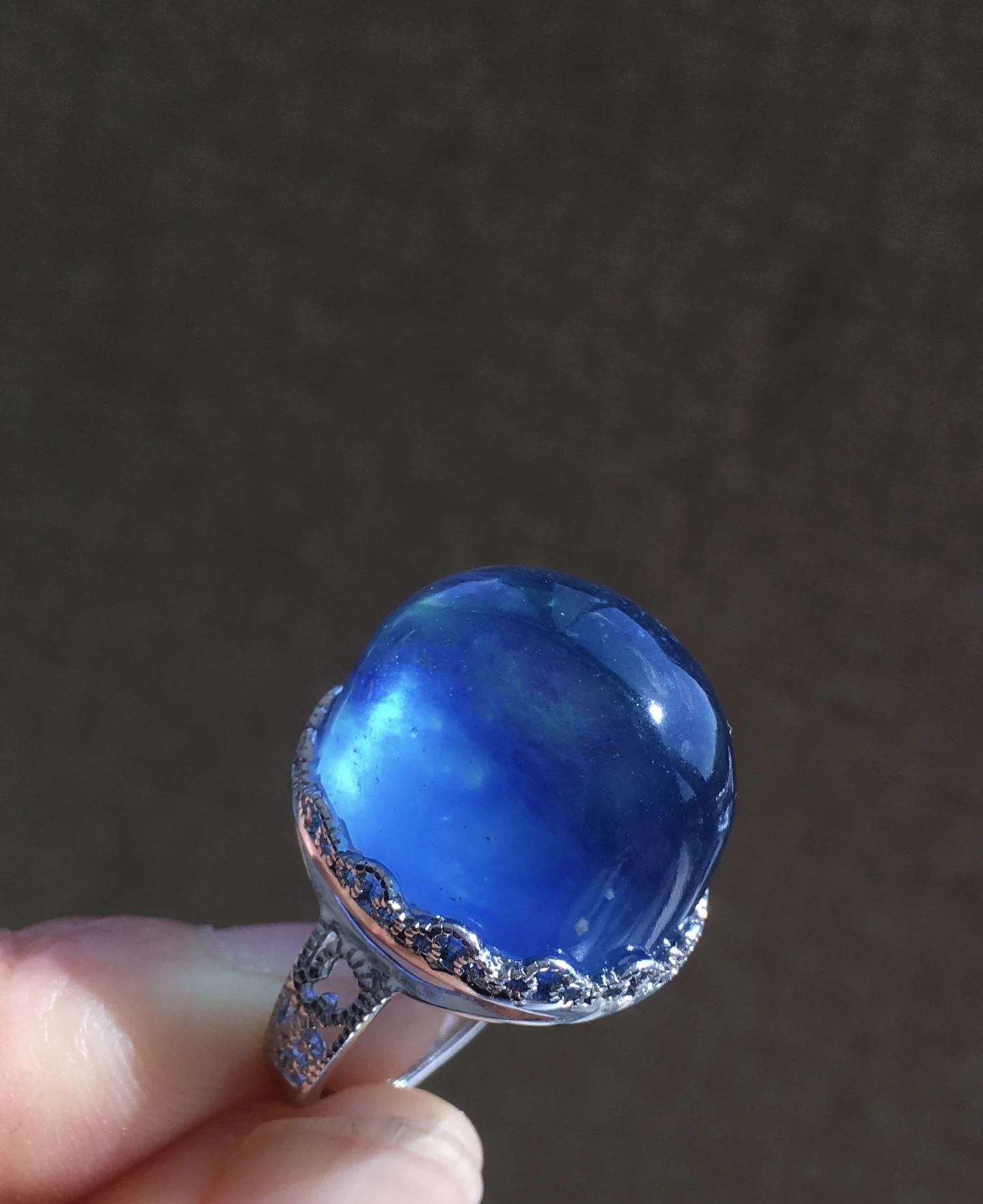 Natural Blue Aquamarine Ring Adjustable 22/19.3mm Oval Clear Aquamarine Ring Jewelry AAAAAA
Natural Blue Aquamarine Ring Adjustable 22/19.3mm Oval Clear Aquamarine Ring Jewelry AAAAAA