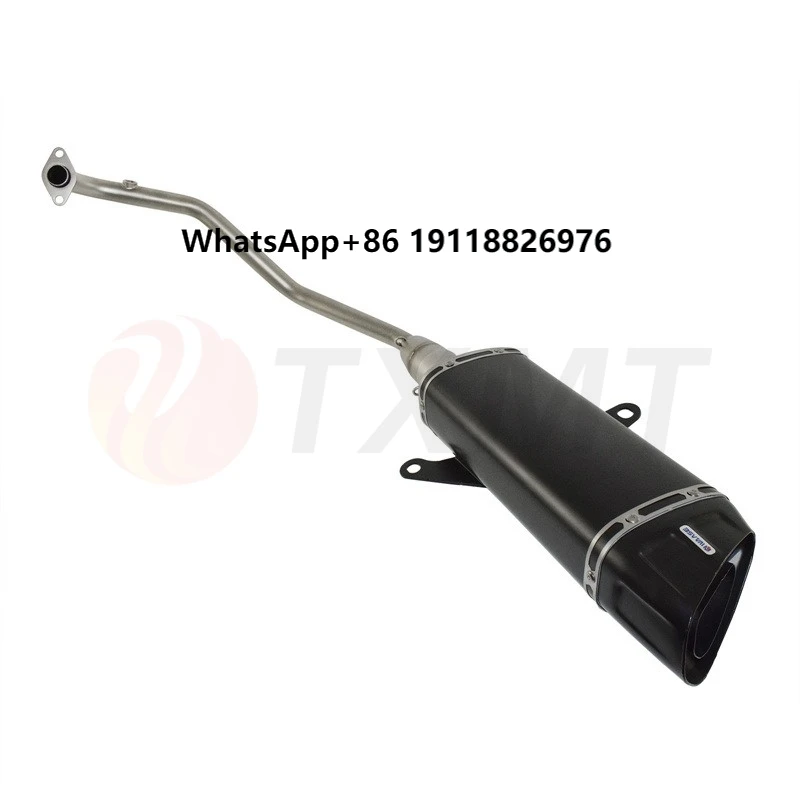 Motorcycle Full System Exhaust Muffler Pipe Slip-on ADV160 Black Tail Ends Stainless Steel for HONDA ADV160 2022-2024 
Motorcycle Full System Exhaust Muffler Pipe Slip-on ADV160 Black Tail Ends Stainless Steel for HONDA ADV160 2022-2024