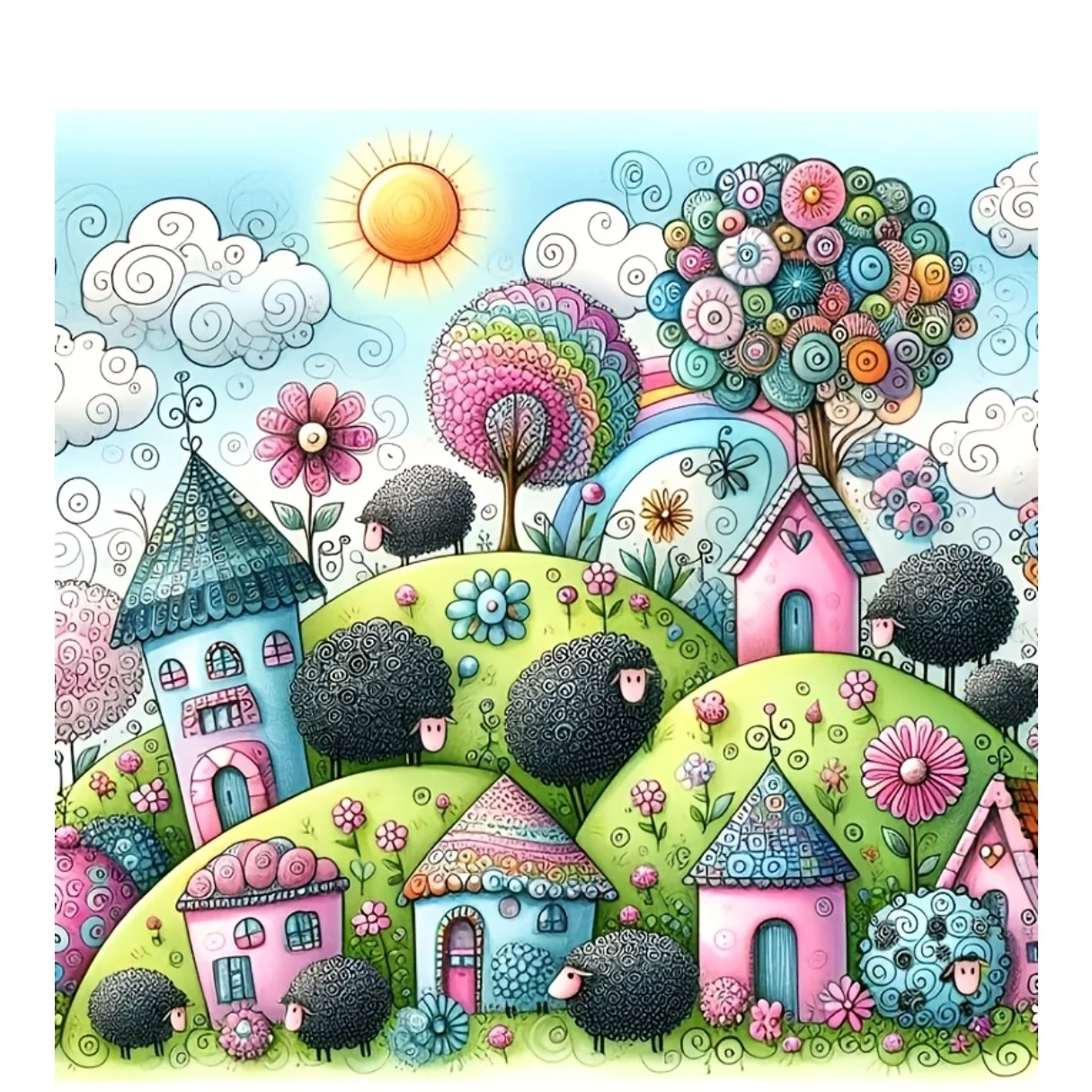 5D DIY Diamond Painting Kit - Cute Little Village, Round Full Diamond Canvas, Very Suitable for Beginners
5D DIY Diamond Painting Kit - Cute Little Village, Round Full Diamond Canvas, Very Suitable for Beginners