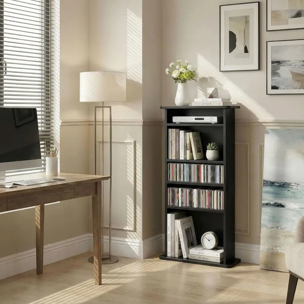 Multimedia Storage Cabinet DVD Rack Book Shel Organizer Stand Audio Media Tower, 36" X 19" X 7" Black
Multimedia Storage Cabinet DVD Rack Book Shel Organizer Stand Audio Media Tower, 36" X 19" X 7" Black