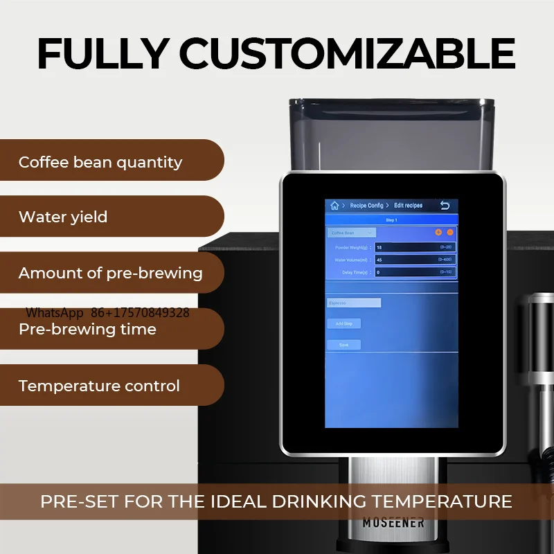 Fully Automatic Espresso Coffee Machine High Quality Best Price For Household Or Hotel Use Electric French Language
Fully Automatic Espresso Coffee Machine High Quality Best Price For Household Or Hotel Use Electric French Language