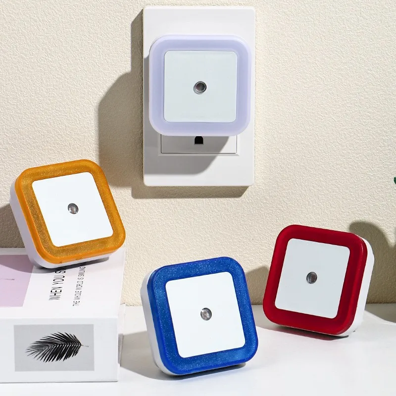 Wall Plug-in LED Night Light Auto Sensor Bedside Lamp For Bedroom Kid's Room Hallway Corridor Stairs EU/US 110V 220V Mini Cute
Wall Plug-in LED Night Light Auto Sensor Bedside Lamp For Bedroom Kid's Room Hallway Corridor Stairs EU/US 110V 220V Mini Cute