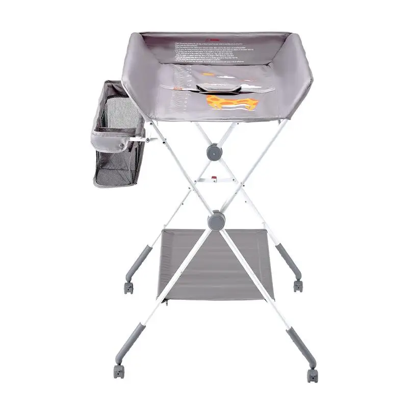 Foldable Diaper Changing Table 33x19x38 Inches For Nursery Bedroom Living Room Side Storage Basket Swivel Wheels Portable Height Adjustable Foldable Support Nursery Furniture Light Gray
Foldable Diaper Changing Table 33x19x38 Inches For Nursery Bedroom Living Room Side Storage Basket Swivel Wheels Portable Height Adjustable Foldable Support Nursery Furniture Light Gray