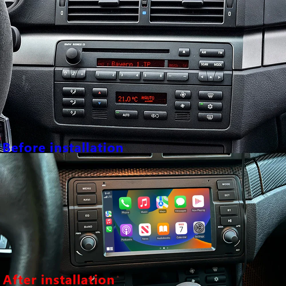 CHSTEK Car Radio Voor 3 Series BMW E46 M3 318/320/318/320 1998-2007 Rover75 MGZT7 Carplay Bluetooth WIFI 4G GPS Android 13 Audio
CHSTEK Car Radio Voor 3 Series BMW E46 M3 318/320/318/320 1998-2007 Rover75 MGZT7 Carplay Bluetooth WIFI 4G GPS Android 13 Audio