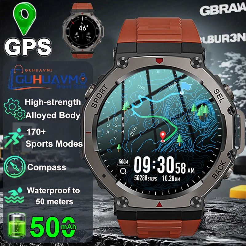 2025 New GPS Smart Watch Men 1.43" AMOLED HD Screen Compass Altimeter 10ATM Waterproof Outdoor Military Smartwatches For HUAWEI
2025 New GPS Smart Watch Men 1.43" AMOLED HD Screen Compass Altimeter 10ATM Waterproof Outdoor Military Smartwatches For HUAWEI