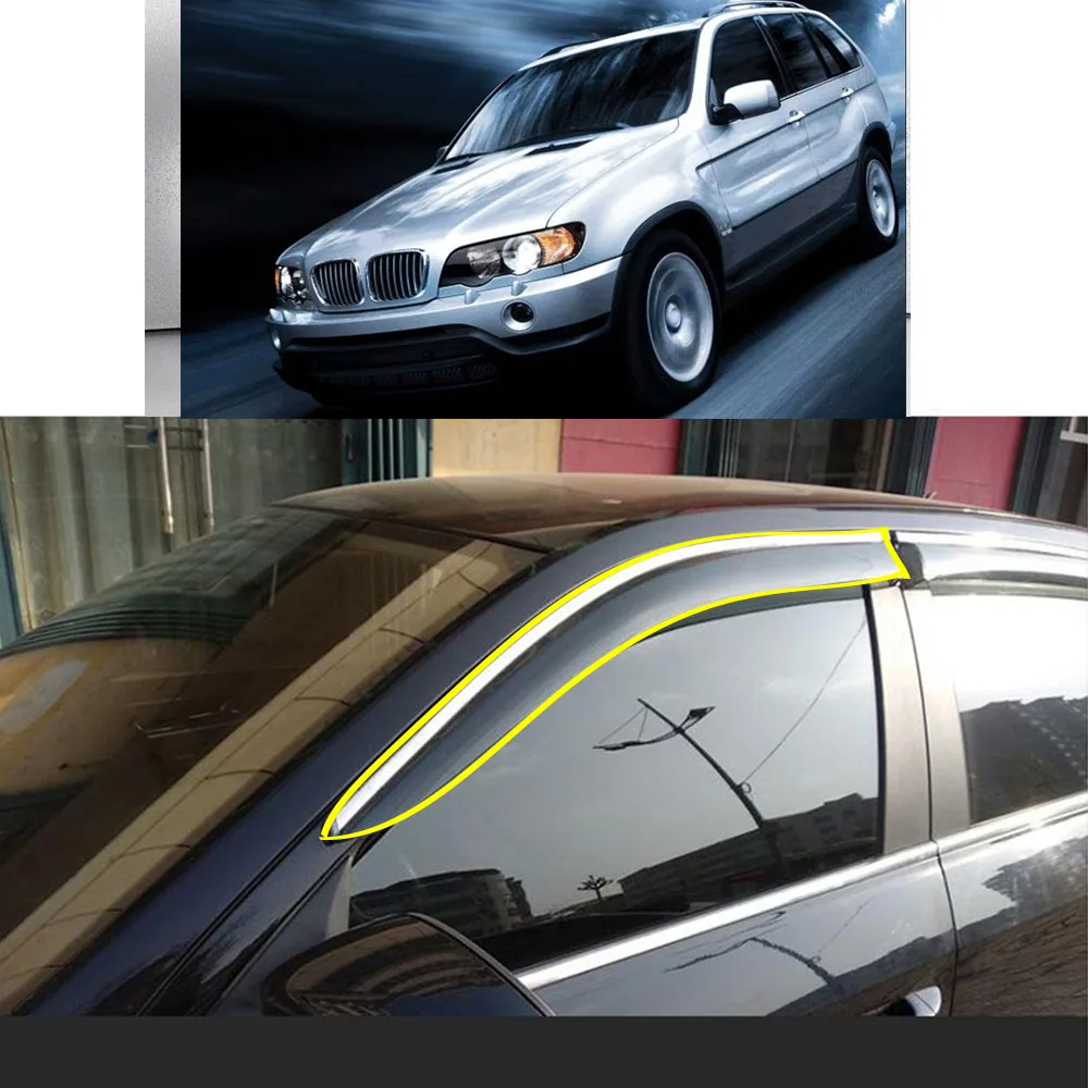 Car Sticker Plastic Window Glass Wind Visor Rain/Sun Guard Vent For BMW X5 E53 1998 1999 2000 2001 2002 2003 2004 2005 2006
Car Sticker Plastic Window Glass Wind Visor Rain/Sun Guard Vent For BMW X5 E53 1998 1999 2000 2001 2002 2003 2004 2005 2006