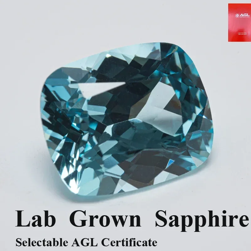 Оптовая продажа, выращенный в лаборатории сапфир, морской синий цвет, прямоугольная форма подушки VVS1, подвески, материал для самостоятельного изготовления ювелирных изделий, выбор AGL Ce 
Оптовая продажа, выращенный в лаборатории сапфир, морской синий цвет, прямоугольная форма подушки VVS1, подвески, материал для самостоятельного изготовления ювелирных изделий, выбор AGL Ce