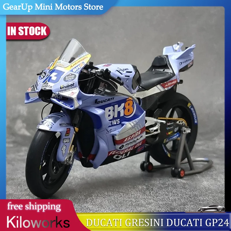 New In Stock Kiloworks 1:12 Ducati Gresini BK8 Gp24 2025 BK8 Gresini Racing #73 #54 Alloy Miniature Diecast Model Toy Kid Gift
New In Stock Kiloworks 1:12 Ducati Gresini BK8 Gp24 2025 BK8 Gresini Racing #73 #54 Alloy Miniature Diecast Model Toy Kid Gift