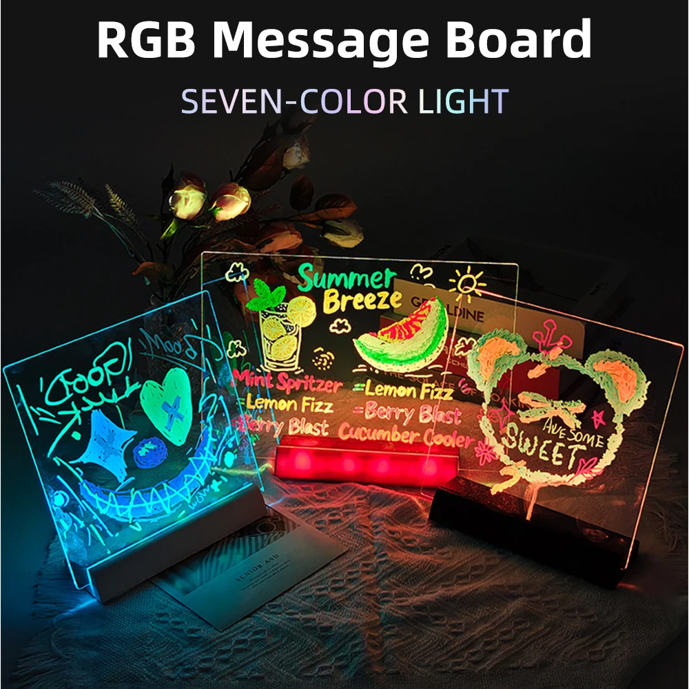 Led Note Board With Colors, Light Up Acrylic Message Dry Erase Board Erasable Reusable, With 12 Colorful Pens For Office Home
Led Note Board With Colors, Light Up Acrylic Message Dry Erase Board Erasable Reusable, With 12 Colorful Pens For Office Home