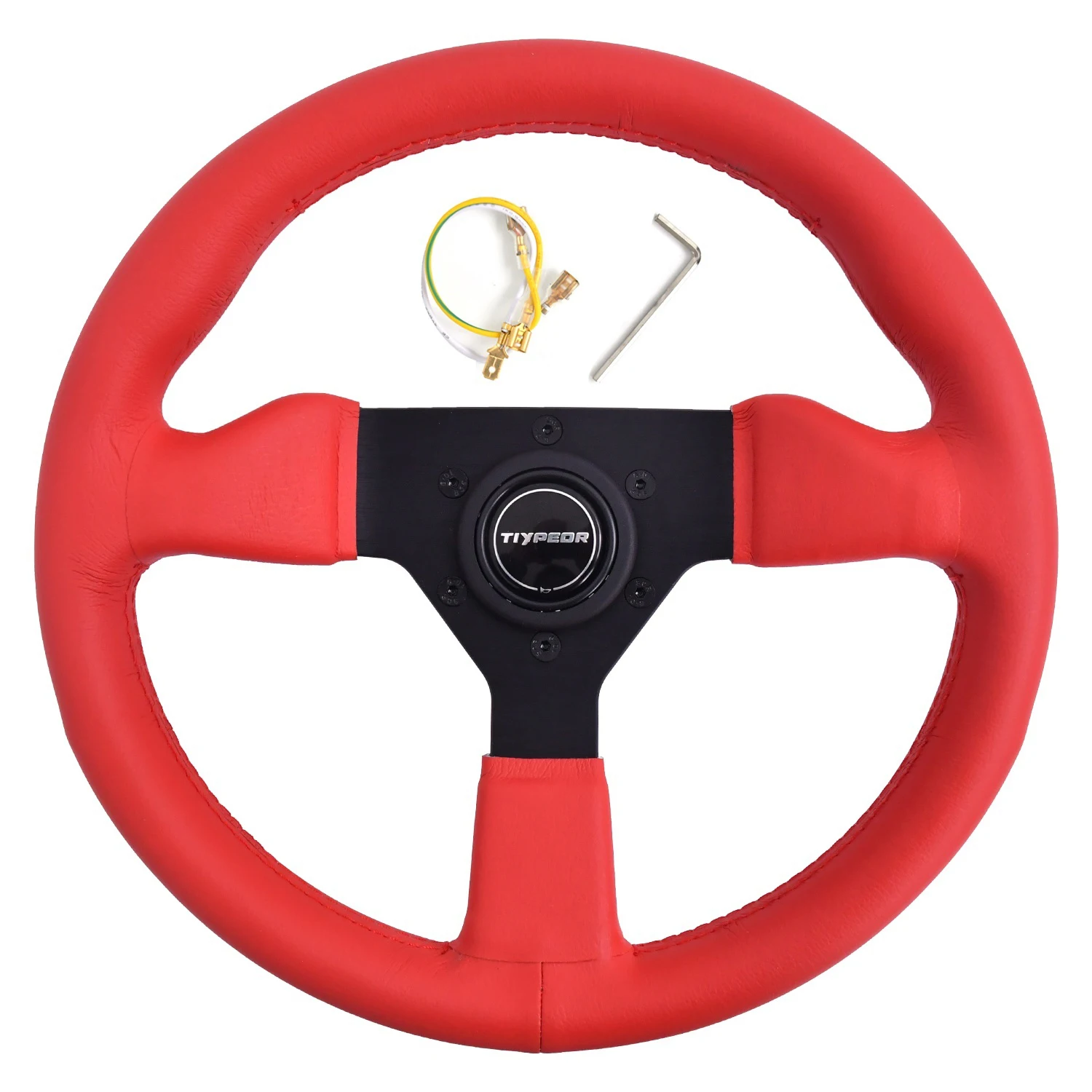 JDM Style Red Leath 320mm 3 Spoke TIYPEOR Aluminum Alloy Universal Sport Drift Tuning Steering Wheel
JDM Style Red Leath 320mm 3 Spoke TIYPEOR Aluminum Alloy Universal Sport Drift Tuning Steering Wheel