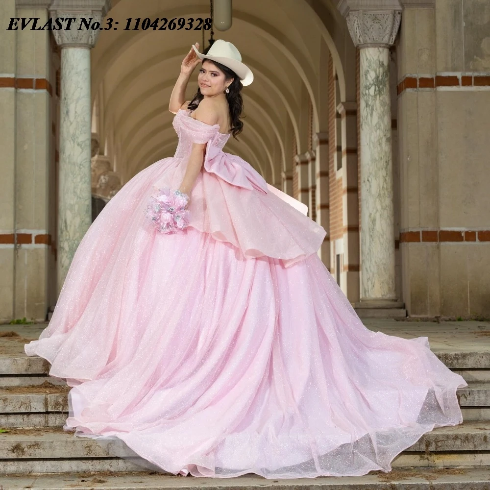 EVLAST Customized Shiny Pink Quinceanera Dress Ball Gown Applique Beaded Crystal Tiered Bow Sweet 16 Vestido De 15 Anos E3Q312
EVLAST Customized Shiny Pink Quinceanera Dress Ball Gown Applique Beaded Crystal Tiered Bow Sweet 16 Vestido De 15 Anos E3Q312