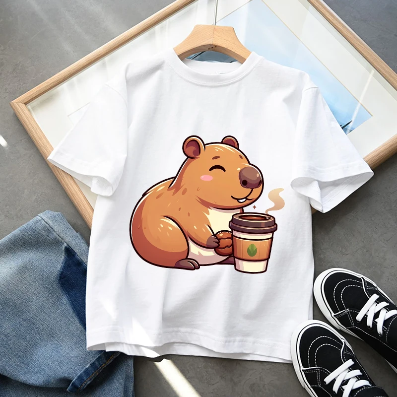 Capybara Adult T-shirt Summer Clothes Kawaii Anime Figures Printed Short Sleeve Fashion Trendy Cool Cotton Tee Top Clothing Gift
Capybara Adult T-shirt Summer Clothes Kawaii Anime Figures Printed Short Sleeve Fashion Trendy Cool Cotton Tee Top Clothing Gift